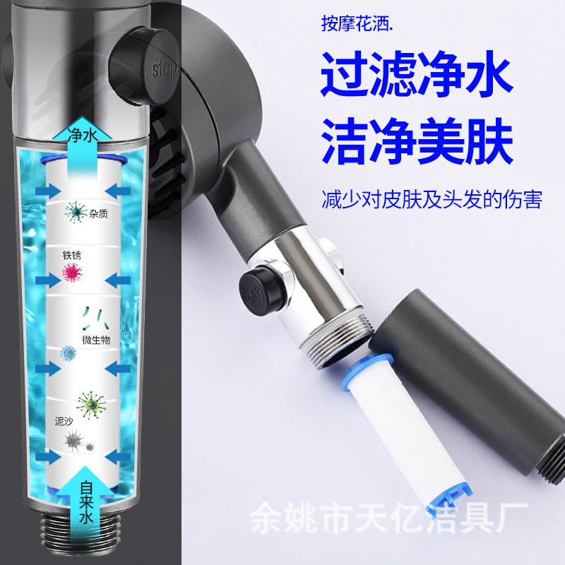 A dedicated dechlorination, water purification and impurity removal filter element for replacing the PP cotton filter element of the showerhead to purify water quality Application Scenario