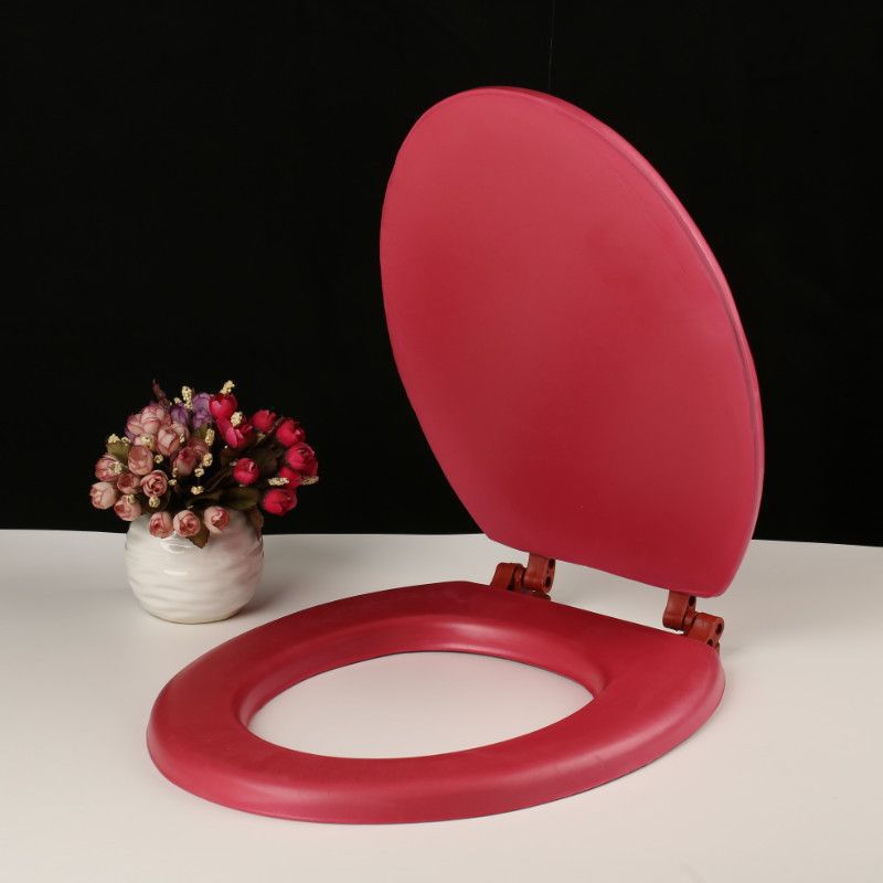 Foamed soft toilet seat cover thickened EAV toilet seat cover foam soft toilet seat cover UVO type old-fashioned toilet seat cover details Picture