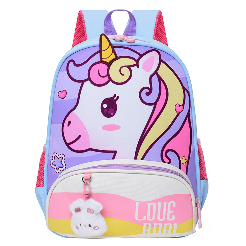 Children's schoolbags, cartoon unicorn children's backpacks, medium and senior class children's student schoolbags, boys' and girls' travel bags Item Picture