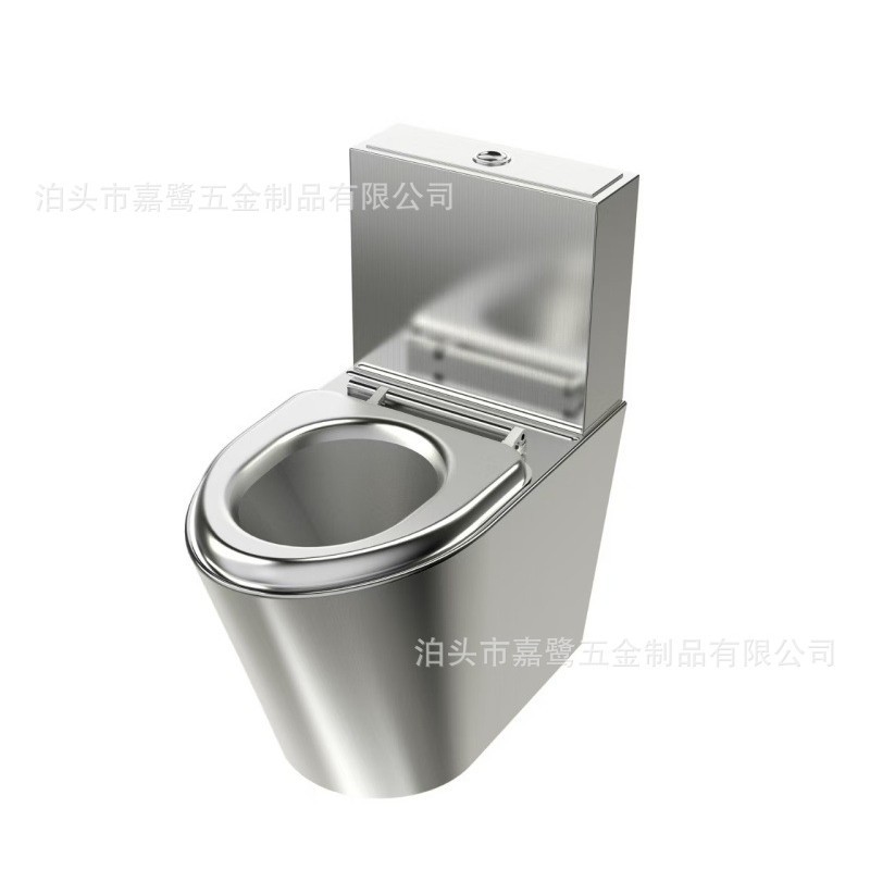 Cross-border 304 stainless steel toilet, stainless steel prison toilet, siphonic flush stainless steel toilet Item Picture