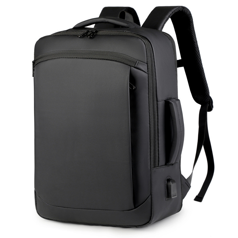 Men's backpack for business, leisure and commuting, multi-functional large-capacity computer backpack with USB leather film Application Scenario