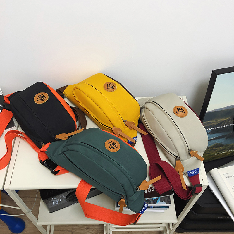 Internet-famous wholesale chest bags, men's large-capacity crossbody bags, outdoor sports trendy brand waist bags, nylon versatile single-shoulder bags, trendy bags full figure