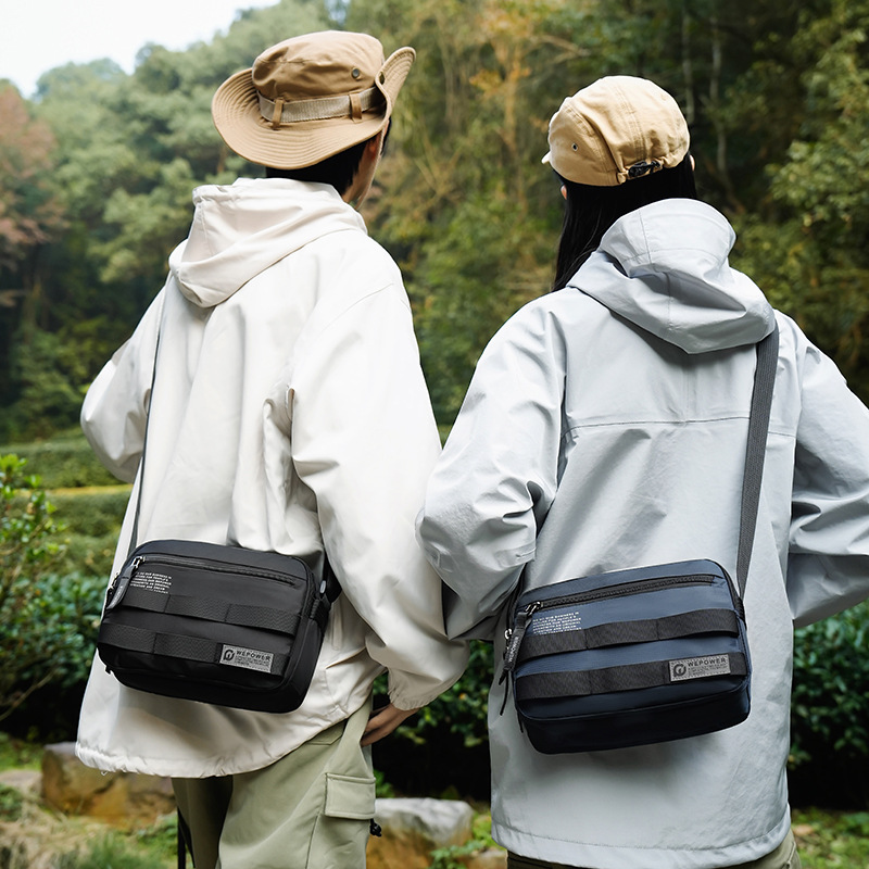 WEPOWER's new commuter business durable single-shoulder bag and men's casual travel water-resistant single-shoulder crossbody bag Specification drawing