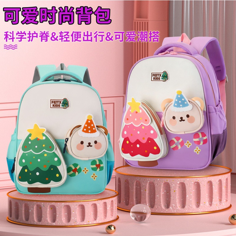New kindergarten schoolbags, cartoon and animation children's backpacks, medium and senior class travel bags, and backpacks for boys and girls in preschool classes full figure