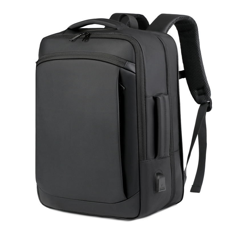 Men's backpack for business, leisure and commuting, multi-functional large-capacity computer backpack with USB leather film Item Picture