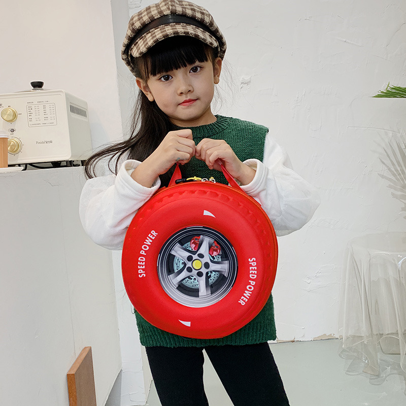 2022 Spring New stylish and high-quality tire bag, Korean style simple and fashionable casual handbag, crossbody children's schoolbag details Picture