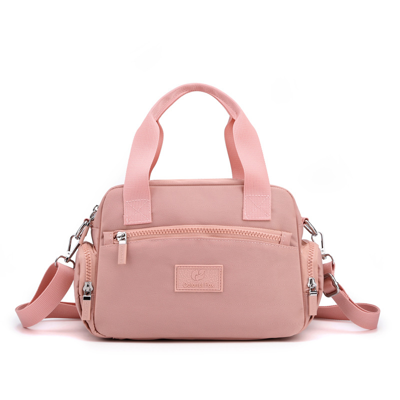 New cross-border women's bag, large-capacity waterproof crossbody bag, simple and fashionable handbag, nylon women's bag, mom bag Item Picture