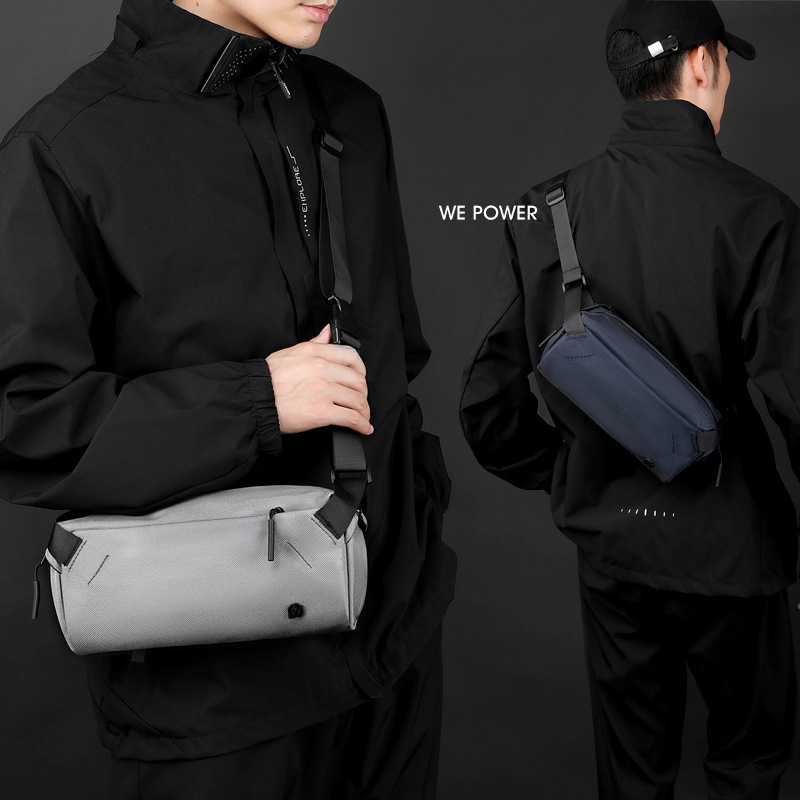 WEPOWER's new trendy and versatile chest bag, large-capacity casual and fashionable mobile phone crossbody bag, and men's cycling bag details Picture