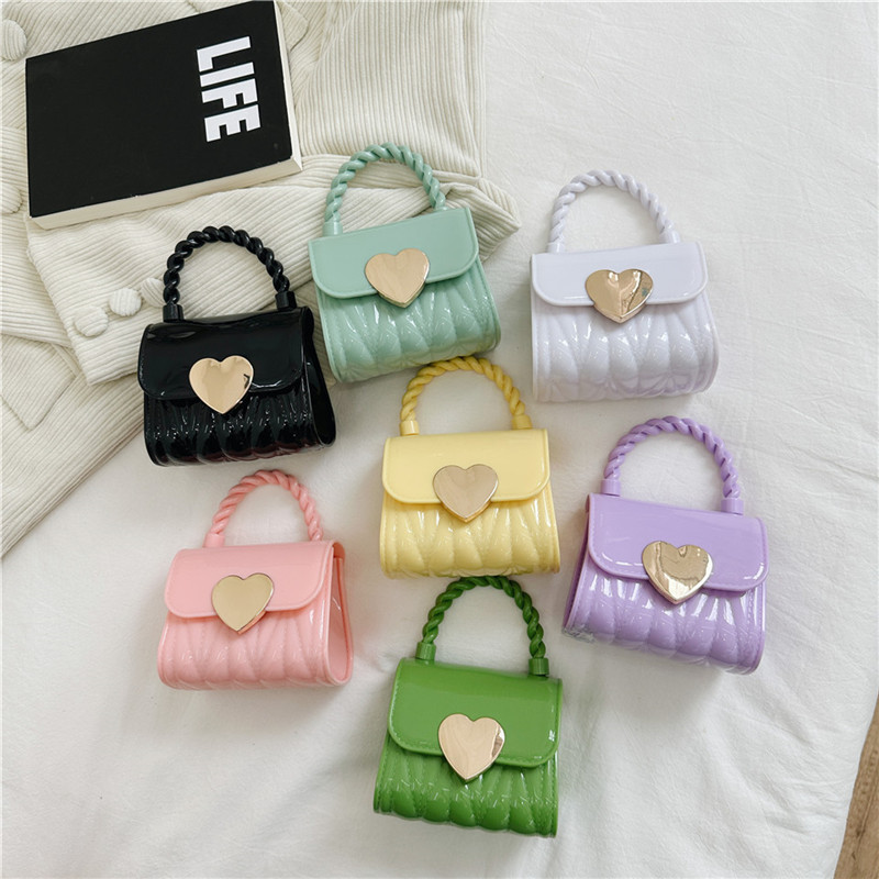 The Korean version of the children's bag 2025 summer new fashion girls' jelly bag is stylish and cute, and the little girl's coin purse is trendy full figure