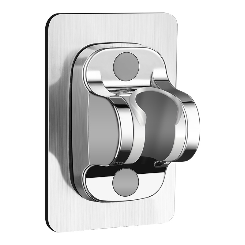 The non-drilling showerhead bracket, adjustable bathroom showerhead hanging seat, universal rain shower fixed wall base, is a magic tool Item Picture