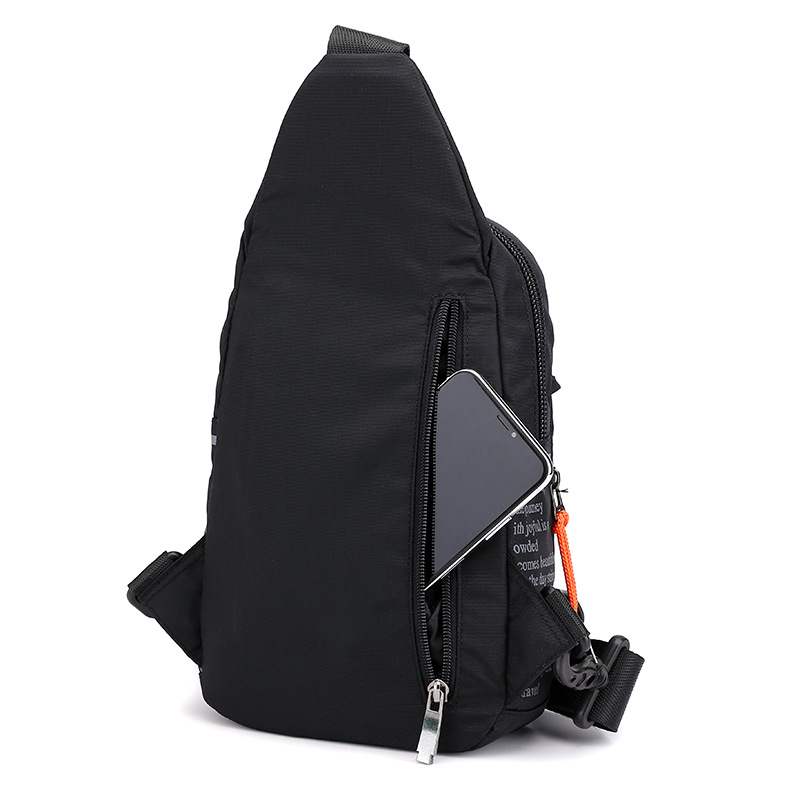 Cross-border exclusive new trendy and versatile men's chest bag, outdoor multi-functional crossbody backpack, sports single-shoulder bag Specification drawing