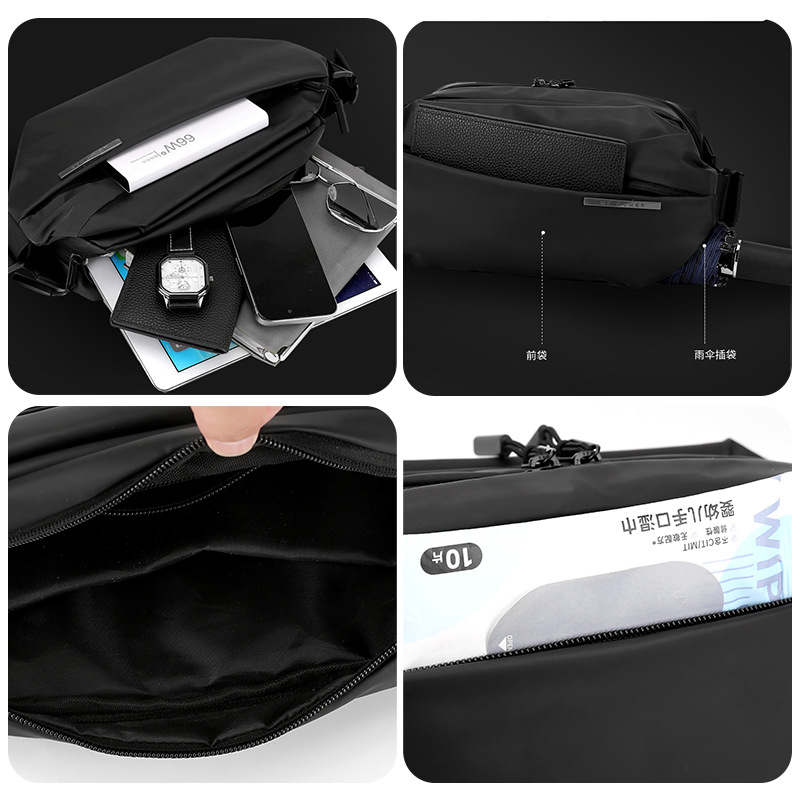 WEPOWER's new men's chest bag, casual and fashionable crossbody bag, motorcycle backpack, cycling waist bag and sports single-shoulder bag Application Scenario