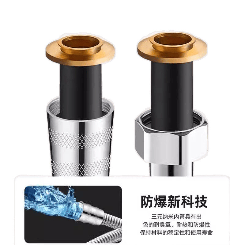 304 stainless steel showerhead hose, shower head connection pipe, universal water heater outlet pipe accessories Item Picture
