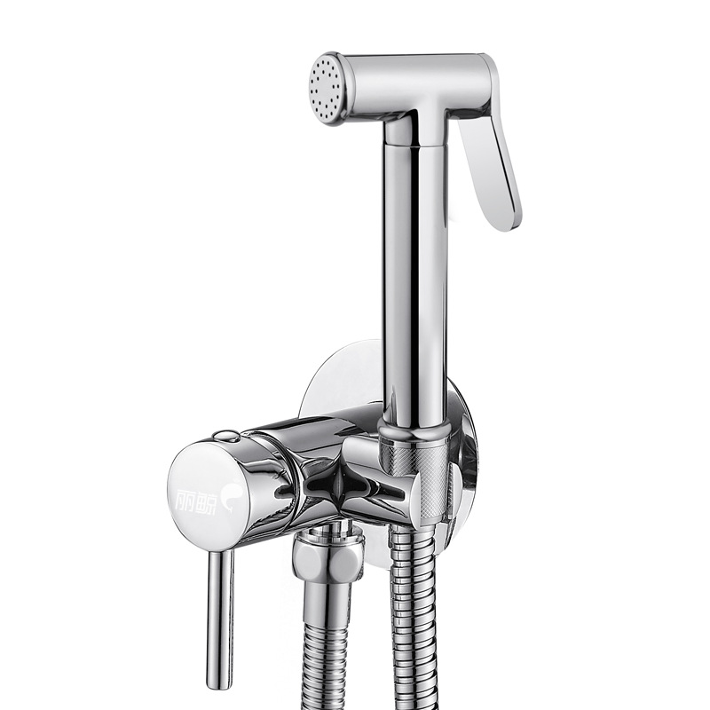 Lijing Concealed Installation women's faucet Set Hotel Engineering Toilet Companion Cold and hot Mixing Valve Flushing Nozzle Set details Picture