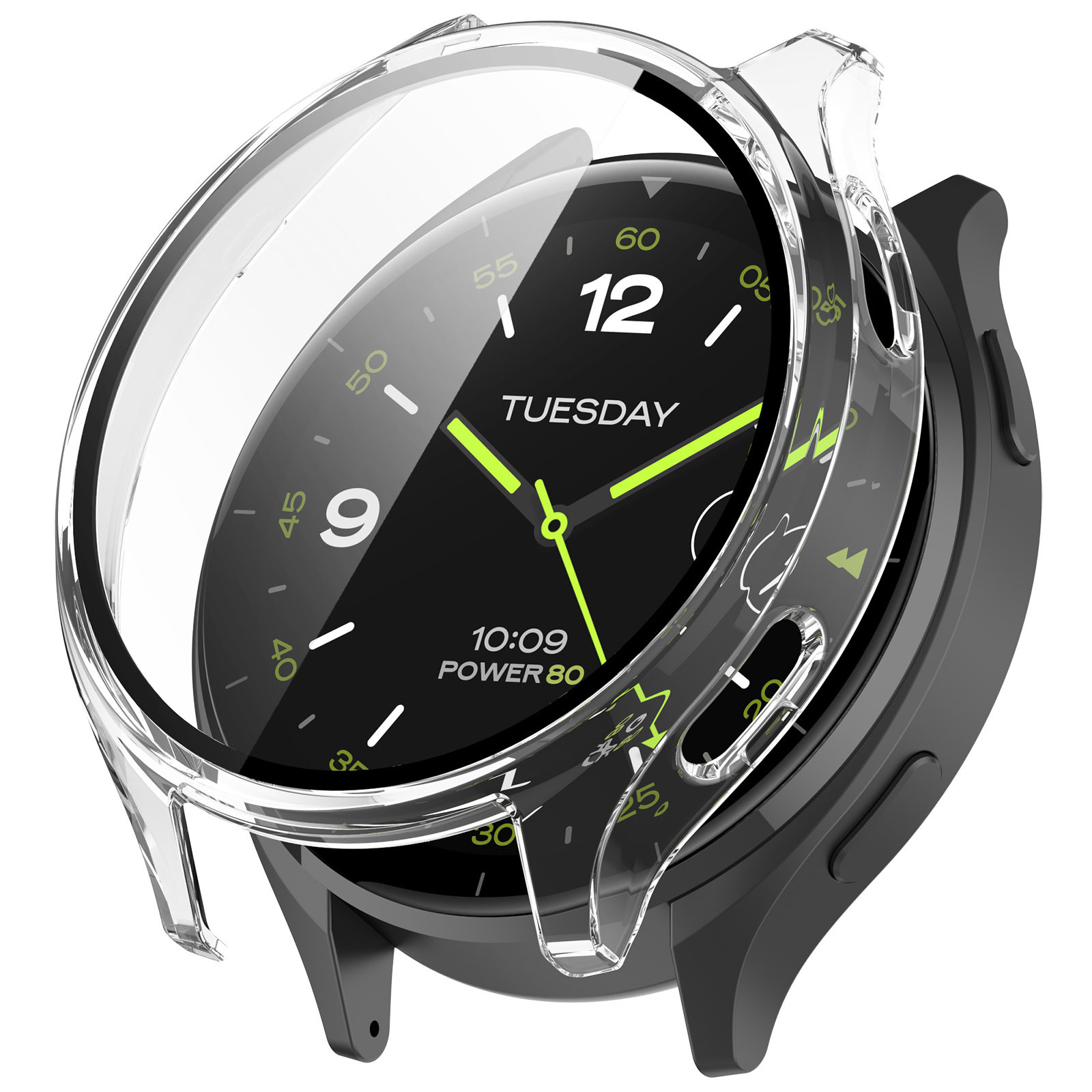 Suitable for Xiaomi watch2 watch protective case. Xiaomi Watch 2 watch integrated case PC+ tempered glass Item Picture