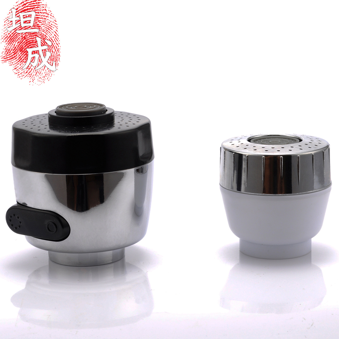 Kitchen faucet splash-proof head, universal pipe, shaped extension faucet accessories with switch, water-saving device, 2-speed bubble generator full figure