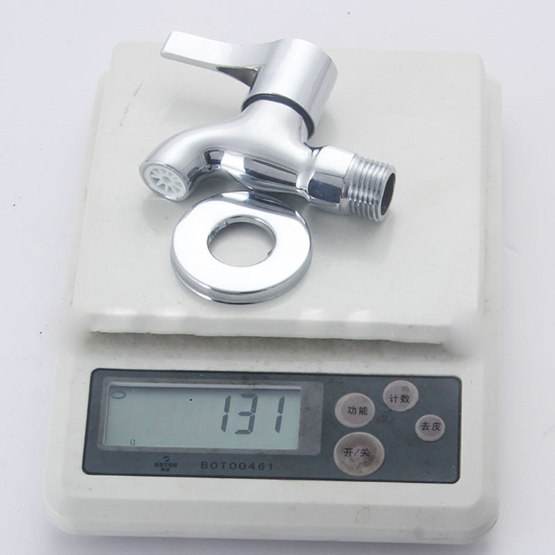 Mop sink faucet factory wholesale household quick-opening, all-copper, 4-inch thickened faucet, flat faucet details Picture