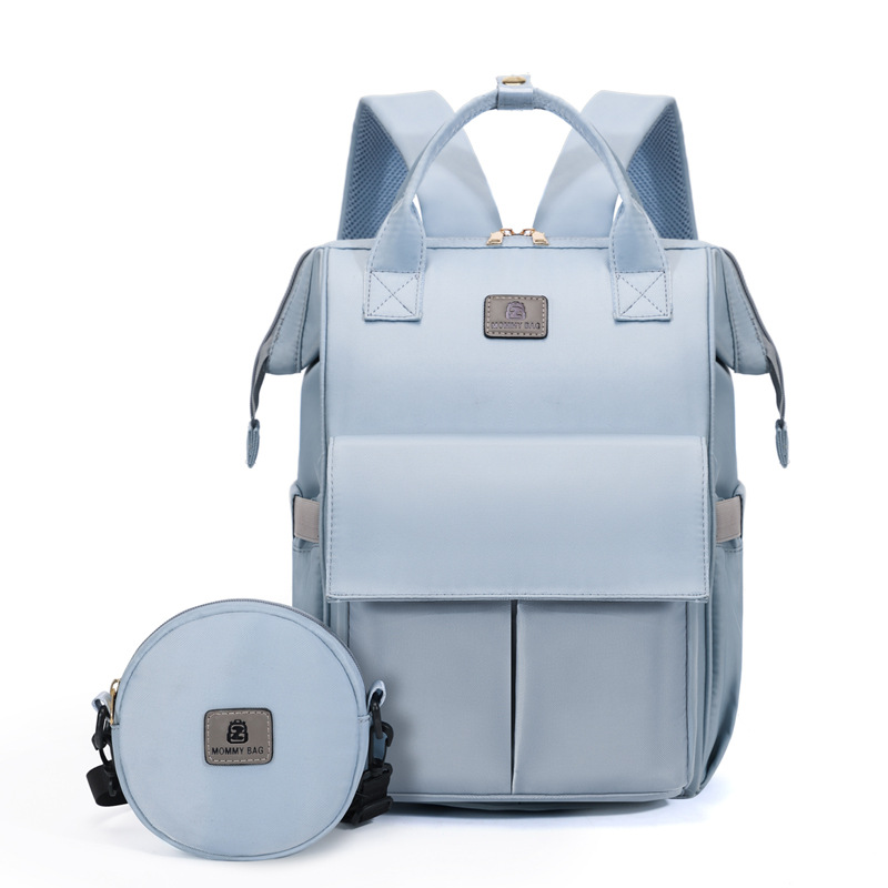 The new lightweight double-shoulder backpack for mothers and babies is a multi-functional large-capacity backpack for traveling Specification drawing