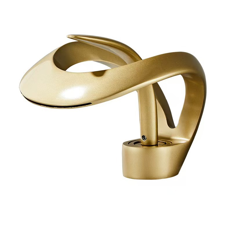 German-style art giant python light luxury bathroom cabinet, basin, faucet, brass washbasin, washbasin, bathroom cabinet faucet Item Picture