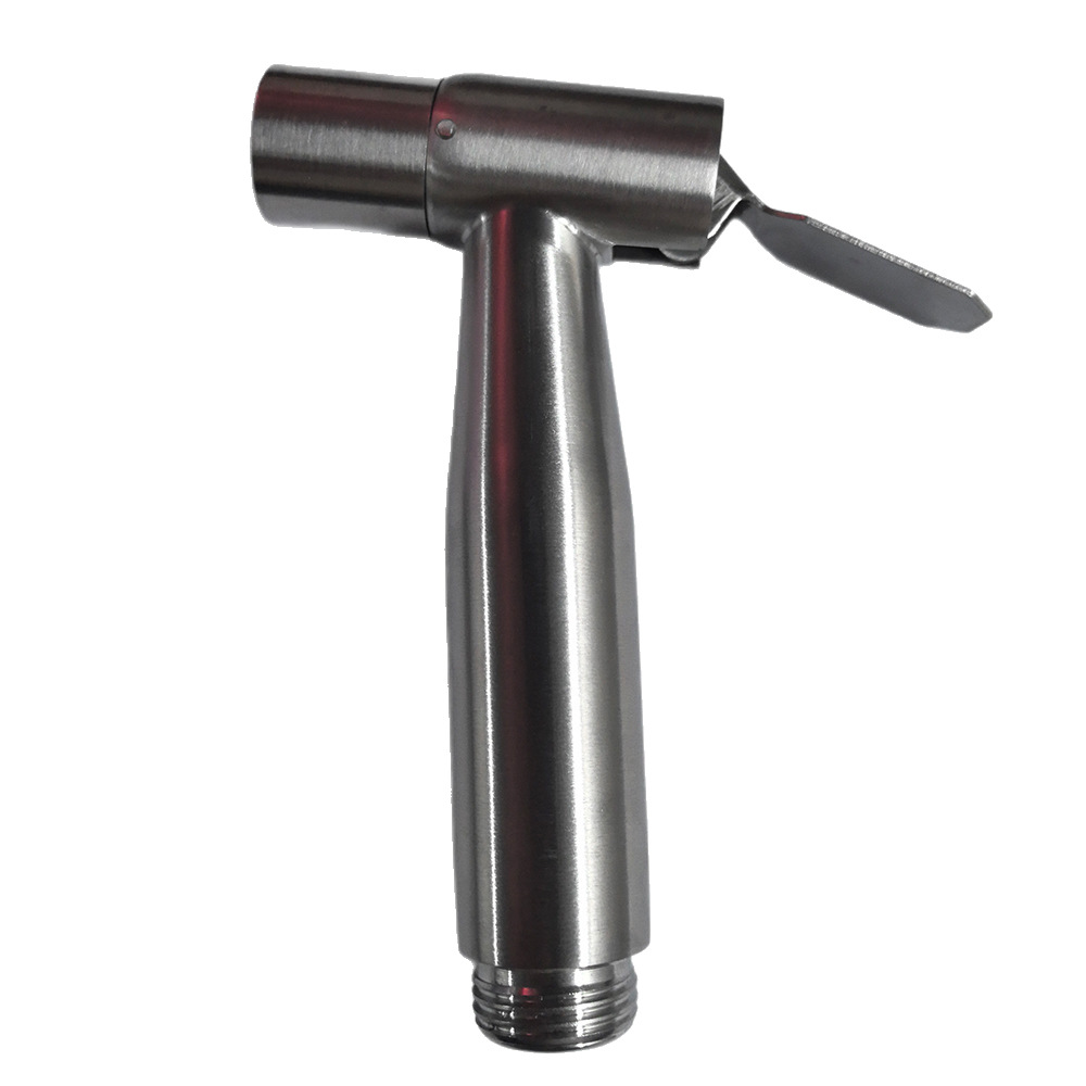 304 stainless steel pressureless spray gun, pressurized high-pressure bidet set, toilet companion, handheld pull-out nozzle Item Picture
