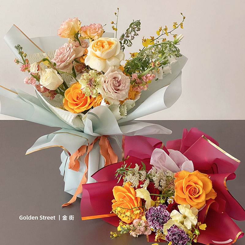 Fantasia Series No Man's Land Flower Wrapping Paper Semi-transparent matte Gift Bouquet Paper Flower shop Application Scenario