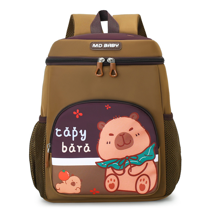 New kindergarten schoolbag with reduced load and back support, large-capacity Kapipala, large-capacity children's backpack for first grade Item Picture