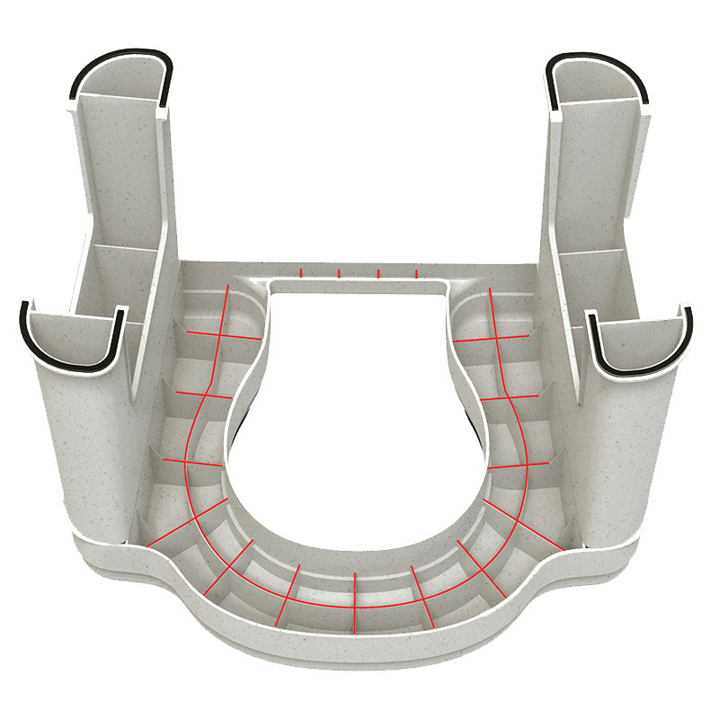 Children's squat toilets and toilet bowls have been replaced with toilet chairs. Pregnant women use toilet stools. Anti-slip, simple and thickened toilet stools for the elderly Item Picture