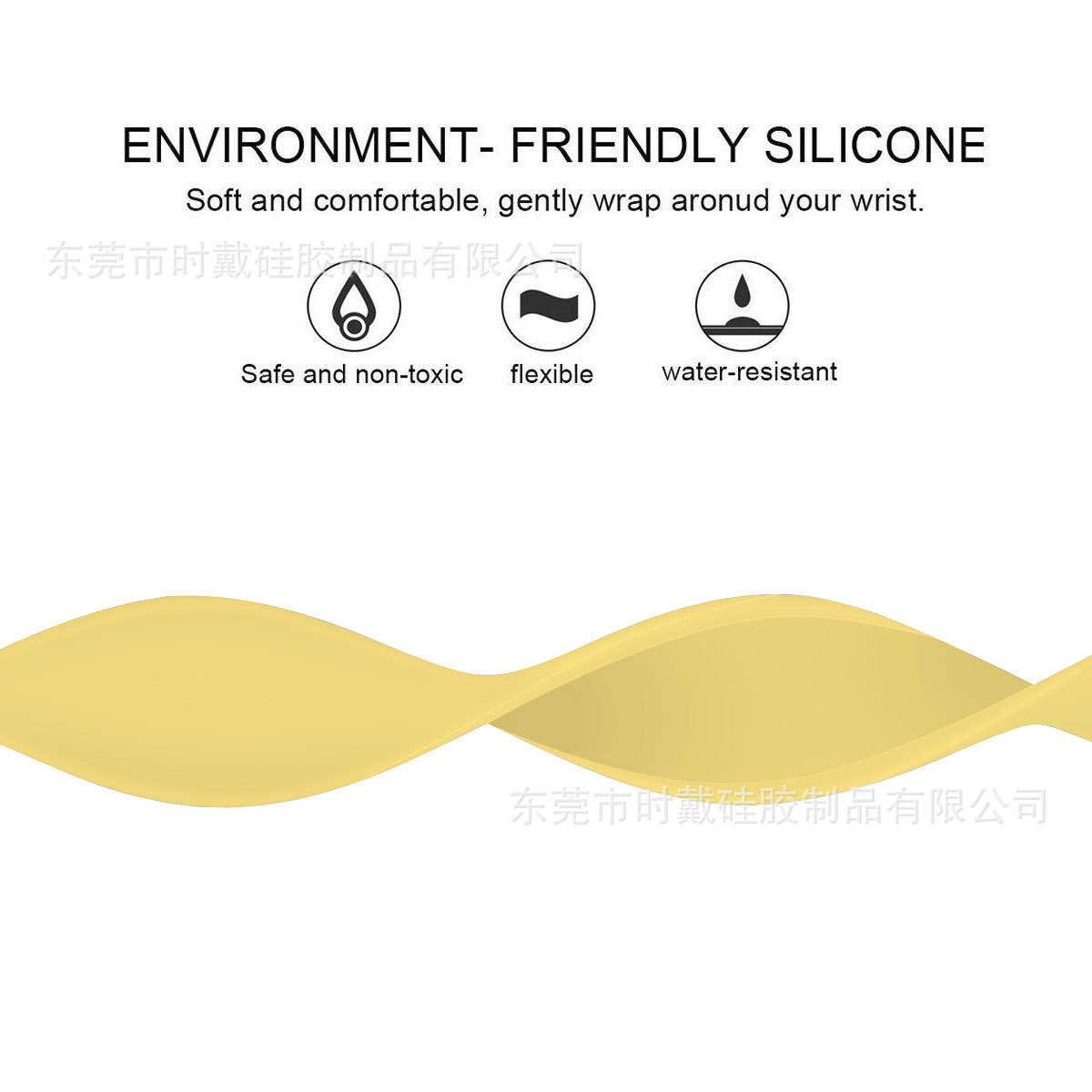 Factory stock of silicone one-piece collapsible iwatch straps suitable for applewatch, available for wholesale Application Scenario