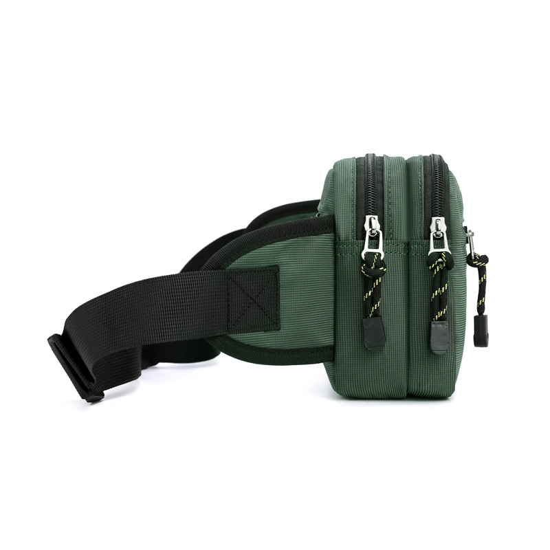 Factory wholesale men's and women's chest bags, sports outdoor casual waist bags, new large-capacity couple single-shoulder crossbody bags, trendy bags Specification drawing