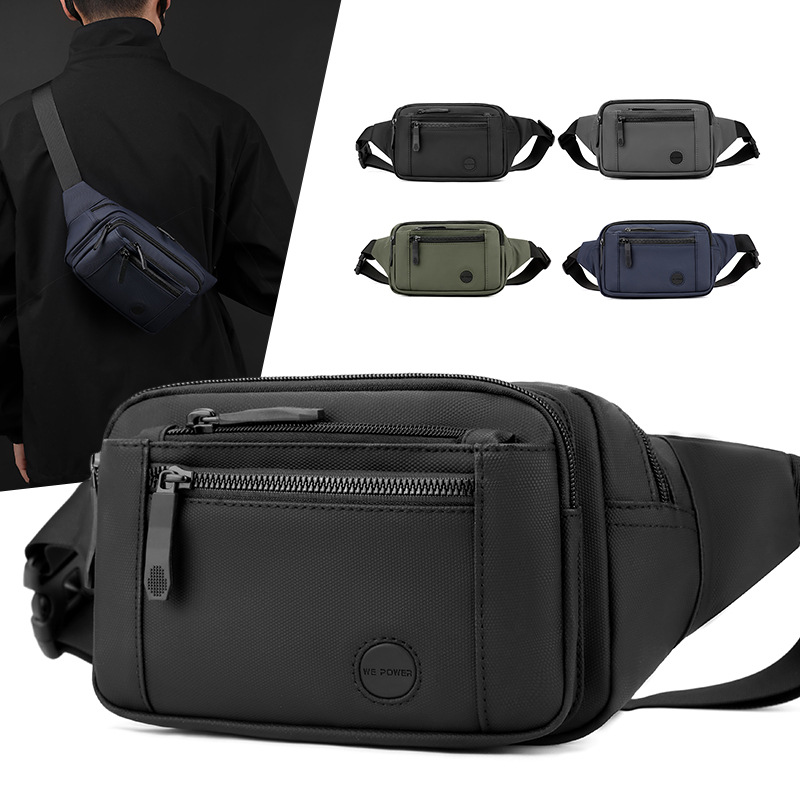 WEPOWER's new outdoor multi-purpose waist bag, Korean-style fashionable and casual men's crossbody bag and chest bag full figure