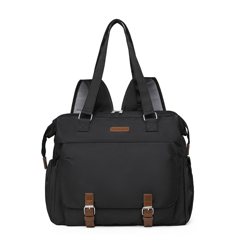 This multi-functional, large-capacity, lightweight hand-held backpack is suitable for both mother and baby bags and pregnant women's shoulder crossbody bags for going out Item Picture
