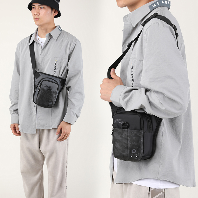 WEPOWER's new men's outdoor leg bag, casual and trendy chest bag, crossbody bag, and multi-functional cycling and fishing waist bag details Picture