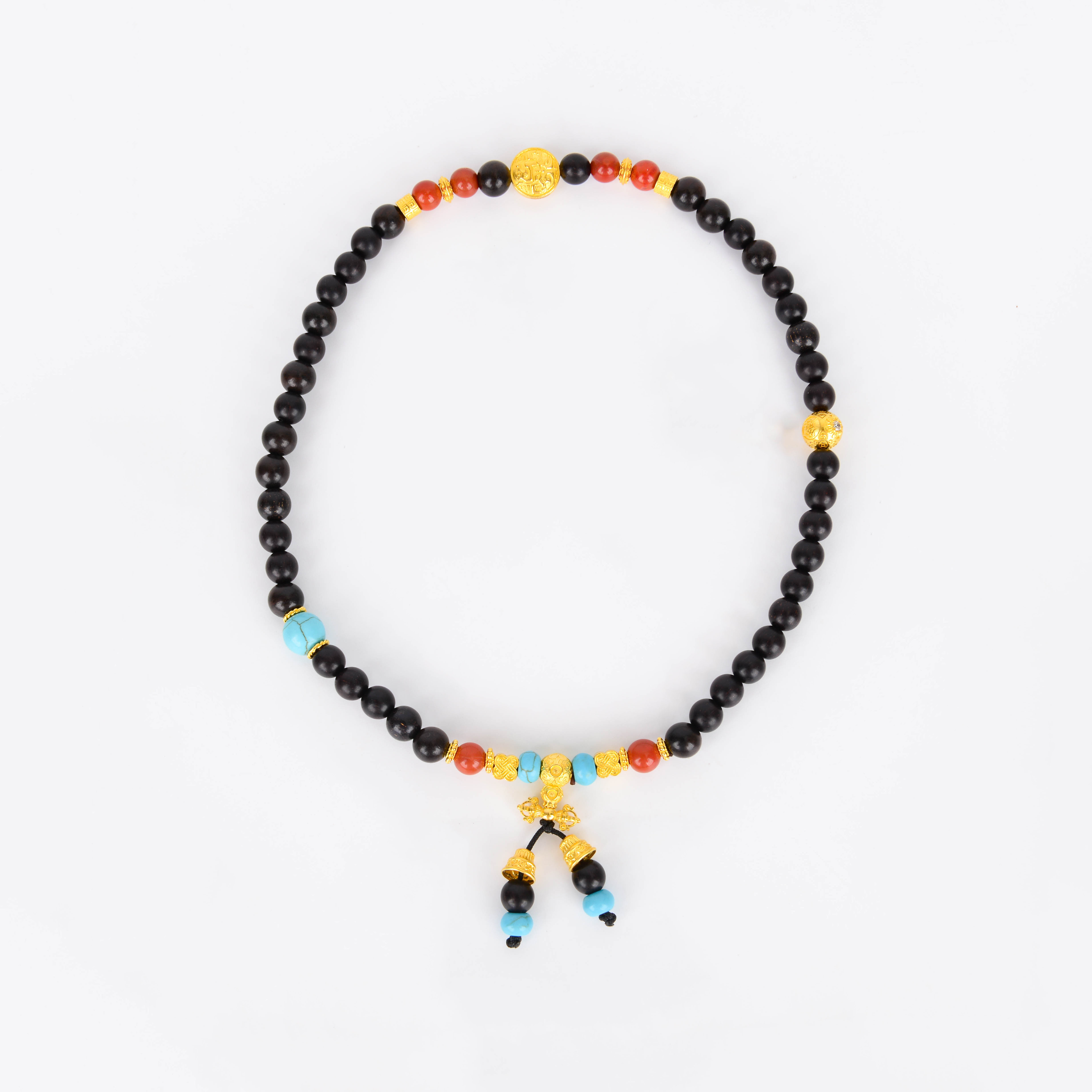 足金手链新中式古法手串两圈手串好运民族风设计款项链双用款