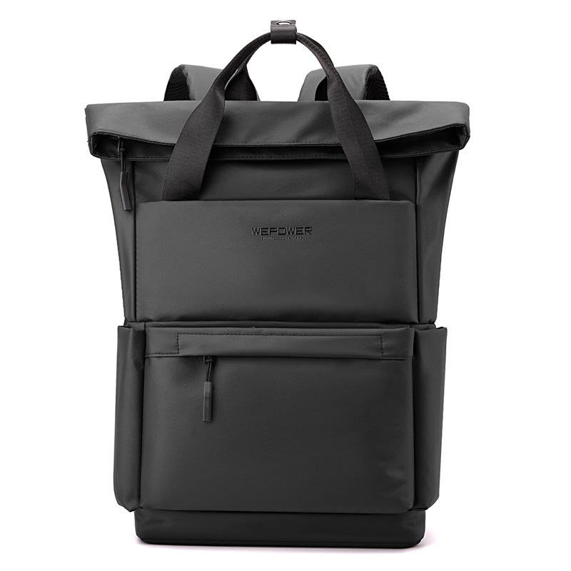 WEPOWER's new large-capacity backpack for college students, short-distance travel backpack, computer bag, and lightweight casual schoolbag Item Picture
