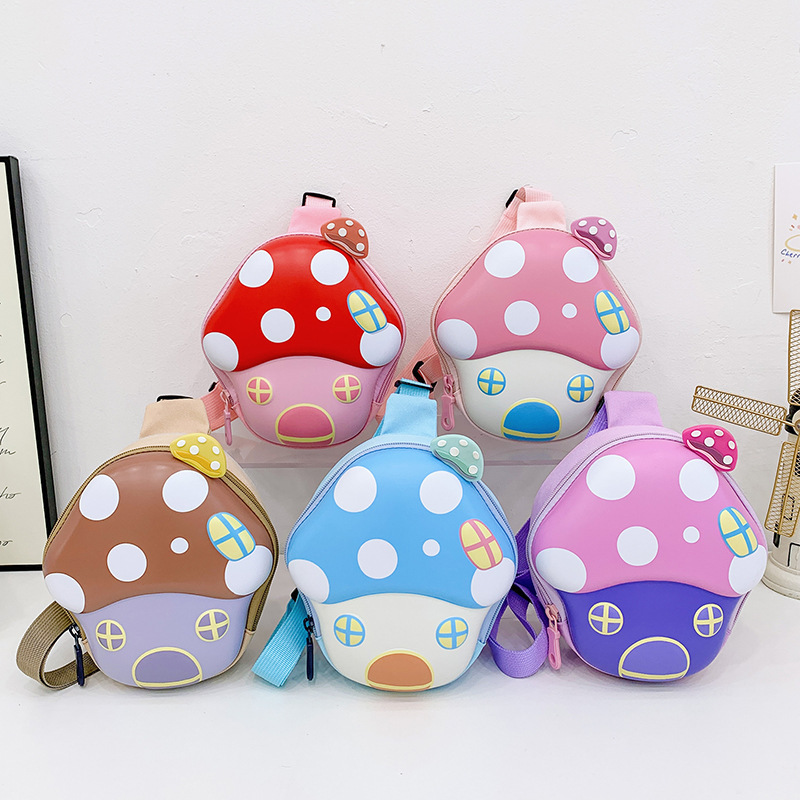 Children's chest bag, cartoon eggshell backpack, kindergarten baby's outing single-shoulder crossbody bag, hard shell coin purse for boys and girls full figure