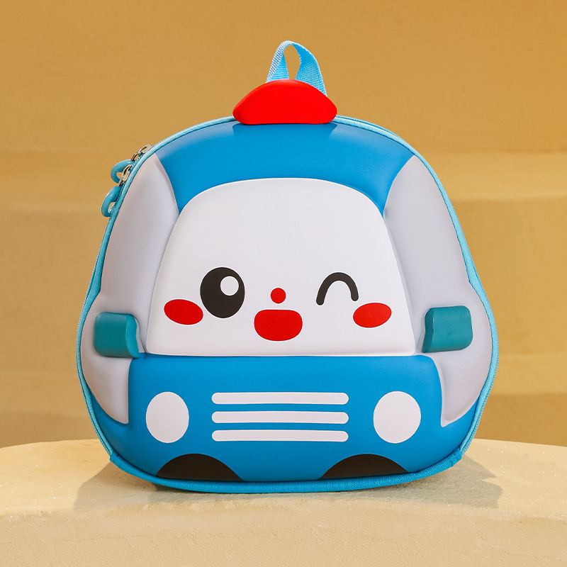 2025 Summer New cute car children's bag, cartoon 3D hard shell kindergarten schoolbag, lightweight backpack Application Scenario