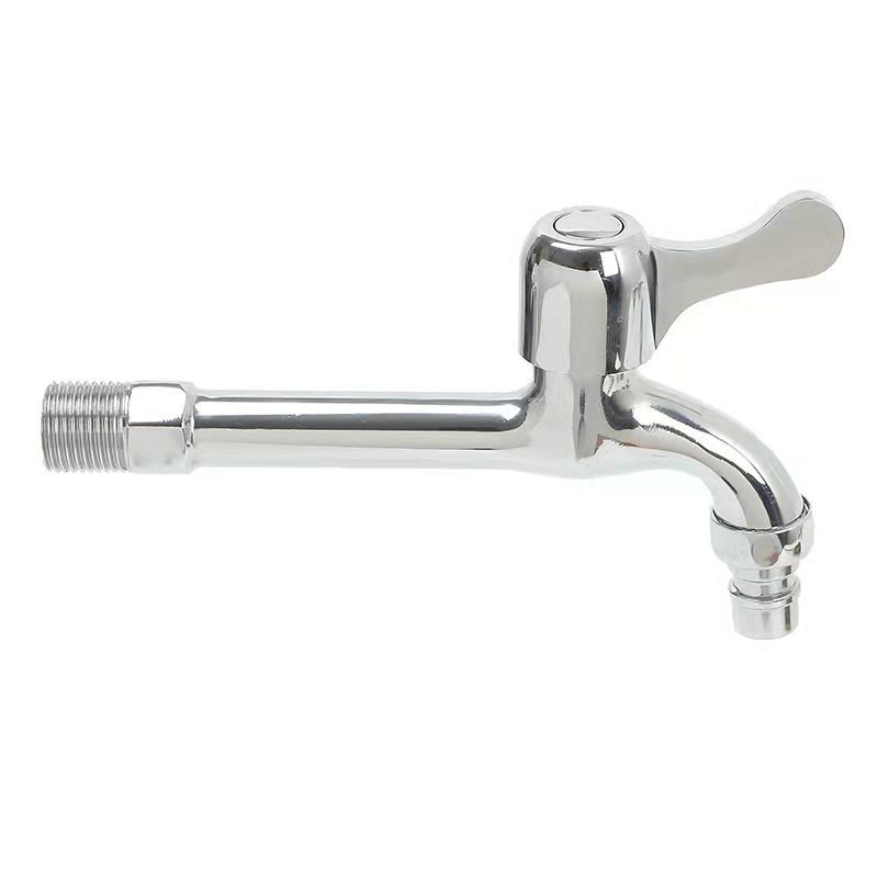 Wholesale of extended and split washing machine faucets, extra-long extended quick-opening faucets, alloy copper core pointed faucets Item Picture