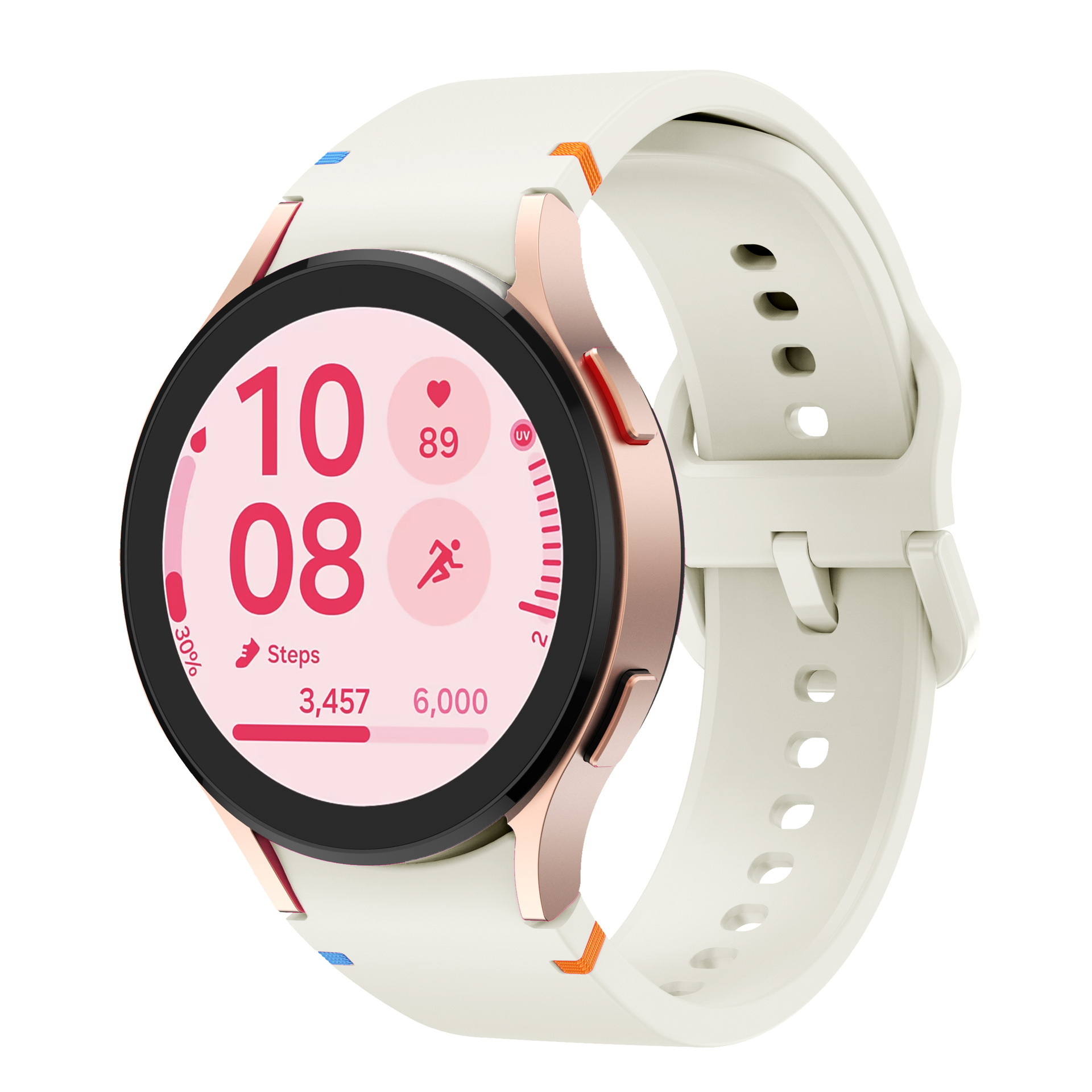 This is suitable for replacing the curved seam plain texture of the watch strap on Samsung watch7, watchFE, watch6 and watch5 full figure