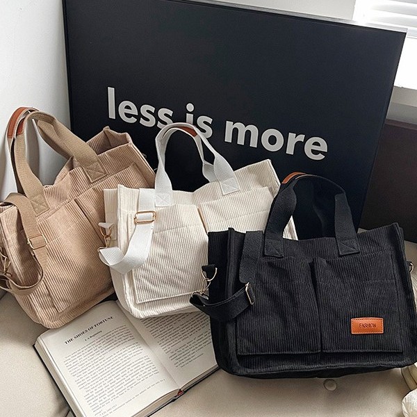 Large-capacity single-shoulder bag, 2024 new style trendy and versatile down crossbody bag, shoulder strap handbag, tote hand-held canvas bag full figure