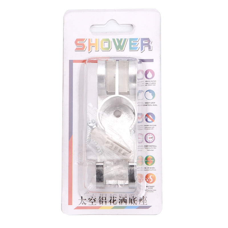 The multi-functional space aluminum showerhead stand without drilling, strong adhesive stand, adjustable showerhead without nails Application Scenario