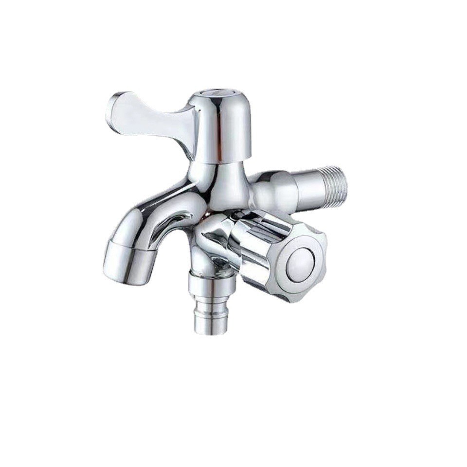 Wholesale multi-functional faucets made of stainless steel and copper alloy, 4-point and 6-point quick-opening washing machines, extended faucets, mop sinks Item Picture