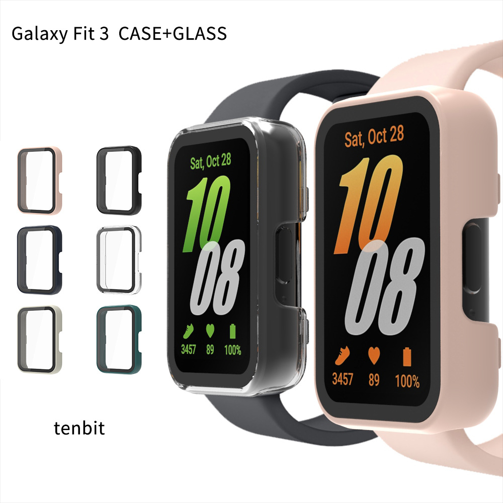The Samsung Galaxy Fit3 protective case is suitable for the Samsung Watch PC+ tempered glass integrated case