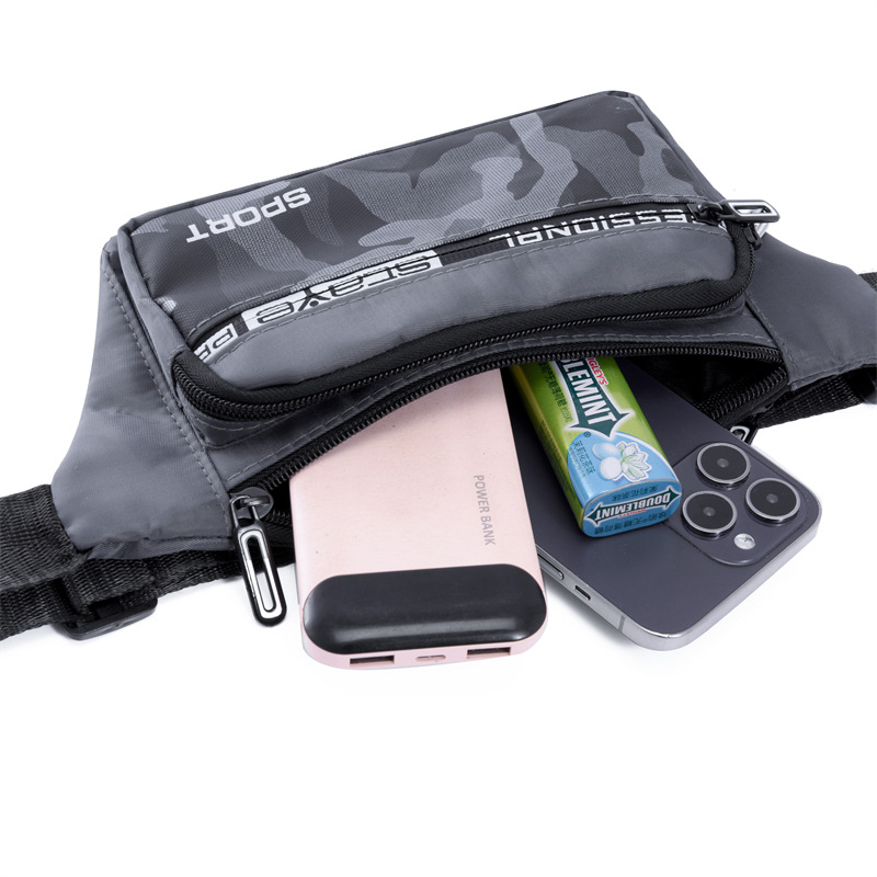 Crossbody bag, men's waist bag, ins trendy Japanese men's single-shoulder bag, 2024 new men's bag, Oxford fabric mobile phone chest bag Application Scenario