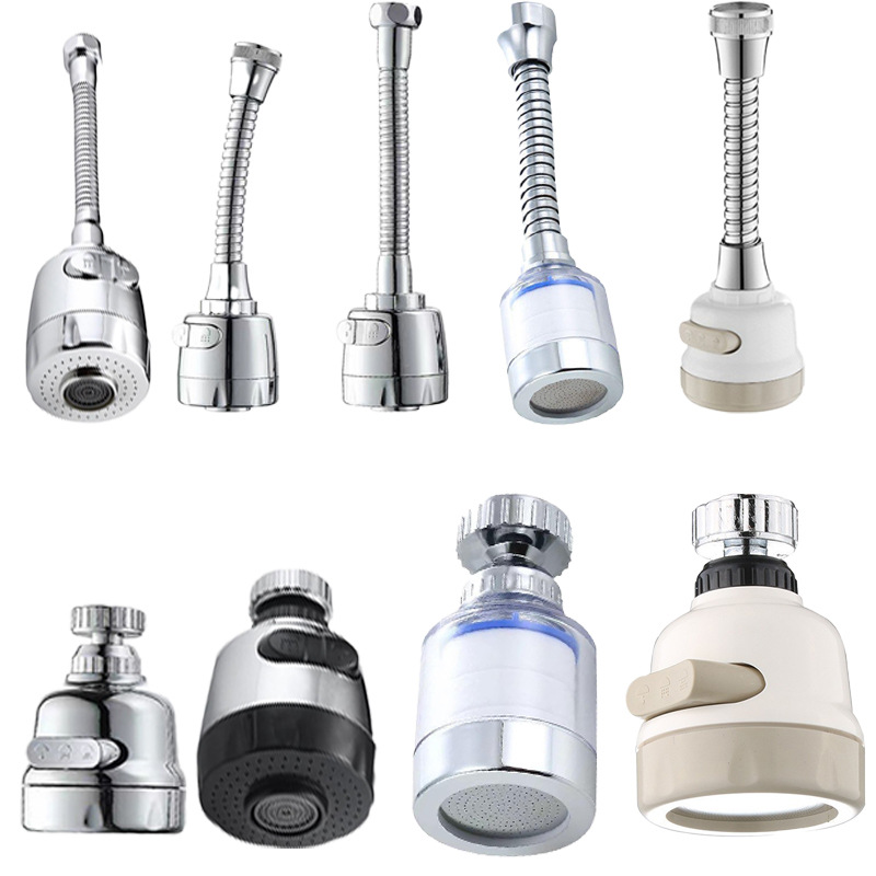 Kitchen faucet splash-proof nozzle universal extender, kitchen sink rotatable pressure-increasing filter, universal kitchen wonder full figure