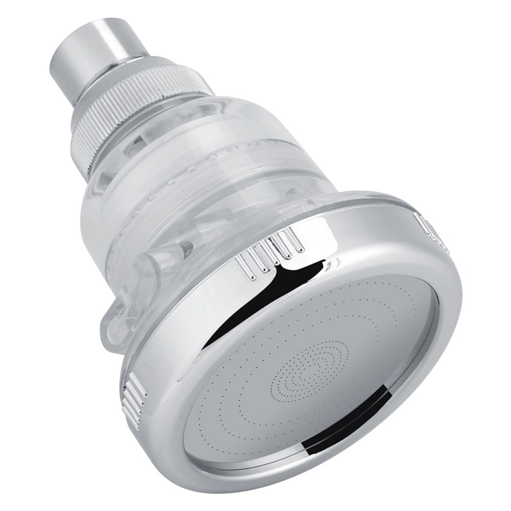 The American-style shower ceiling is equipped with a concealed 3-inch filter and a three-function pressurized small shower head for rain suppression Item Picture