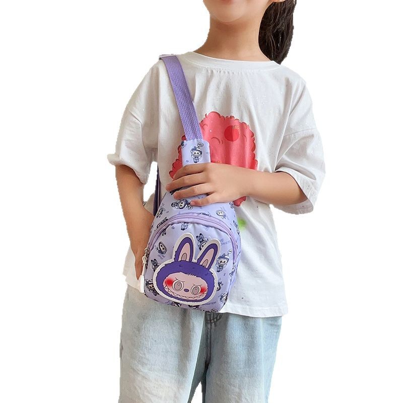 2025 Children's cute cartoon chest bag, Korean style fashionable crossbody bag, casual backpack, travel small chest bag factory wholesale Item Picture