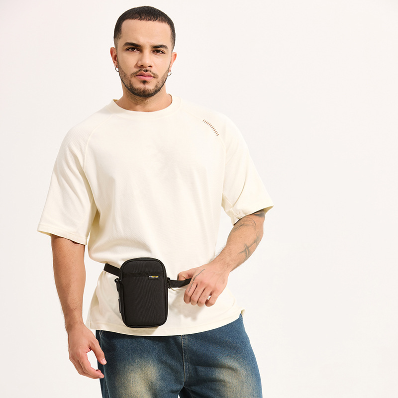 WEPOWER's new casual crossbody bag, outdoor wearable waist bag, multi-functional lightweight phone bag and single-shoulder bag Specification drawing
