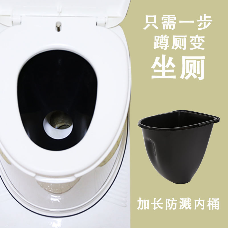 Mobile toilet, elderly and pregnant women's toilet seat, adult household portable toilet chair, indoor plastic toilet stool details Picture