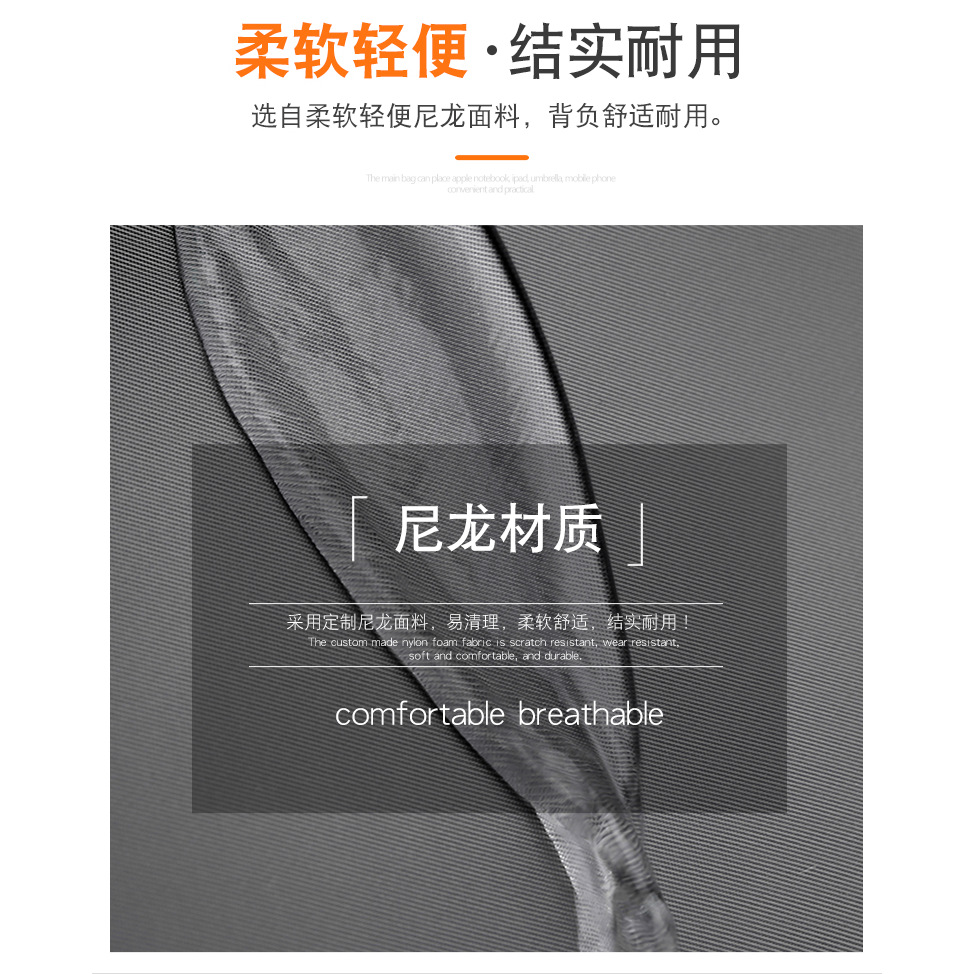 Wholesale of new men's backpacks, casual Oxford fabric single-shoulder bags, fashionable crossbody bags, large-capacity lightweight men's bags for business trips details Picture