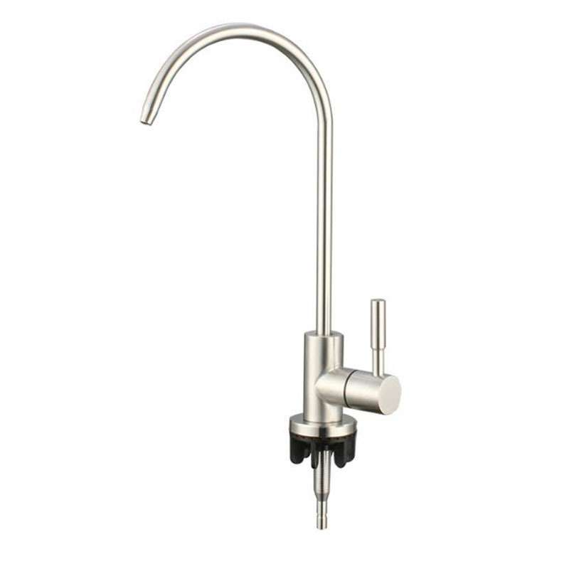 Household light luxury 304 stainless steel 201 single cooling 2-inch joint valve core direct drinking water faucet factory details Picture
